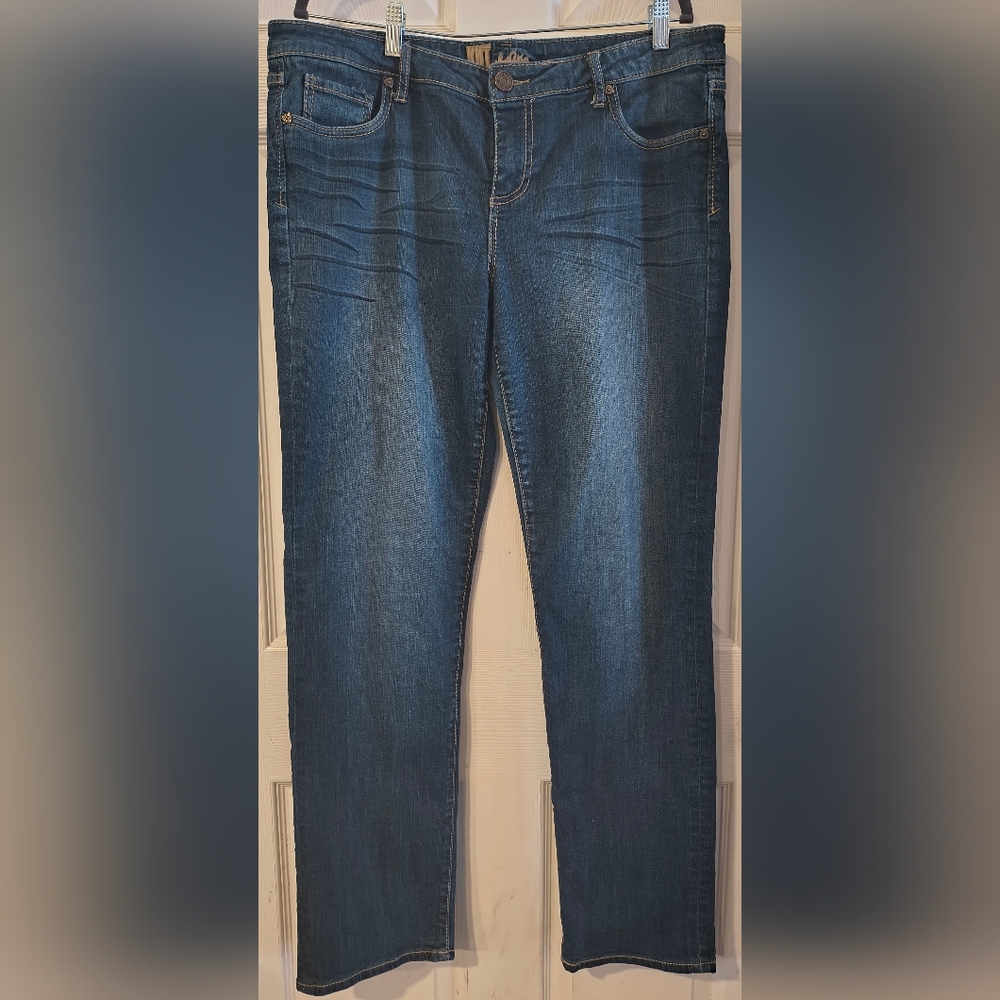 Kut From The Kloth Sz 14 Women's Straight Leg Blue Jeans